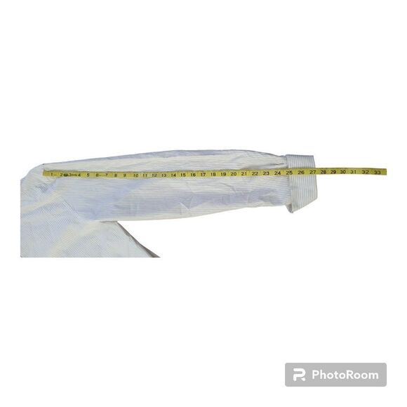 Burberry London Men’s 16.5 42 Sz L Striped Long Sleeve Button Down Cotto… - Picture 14 of 15